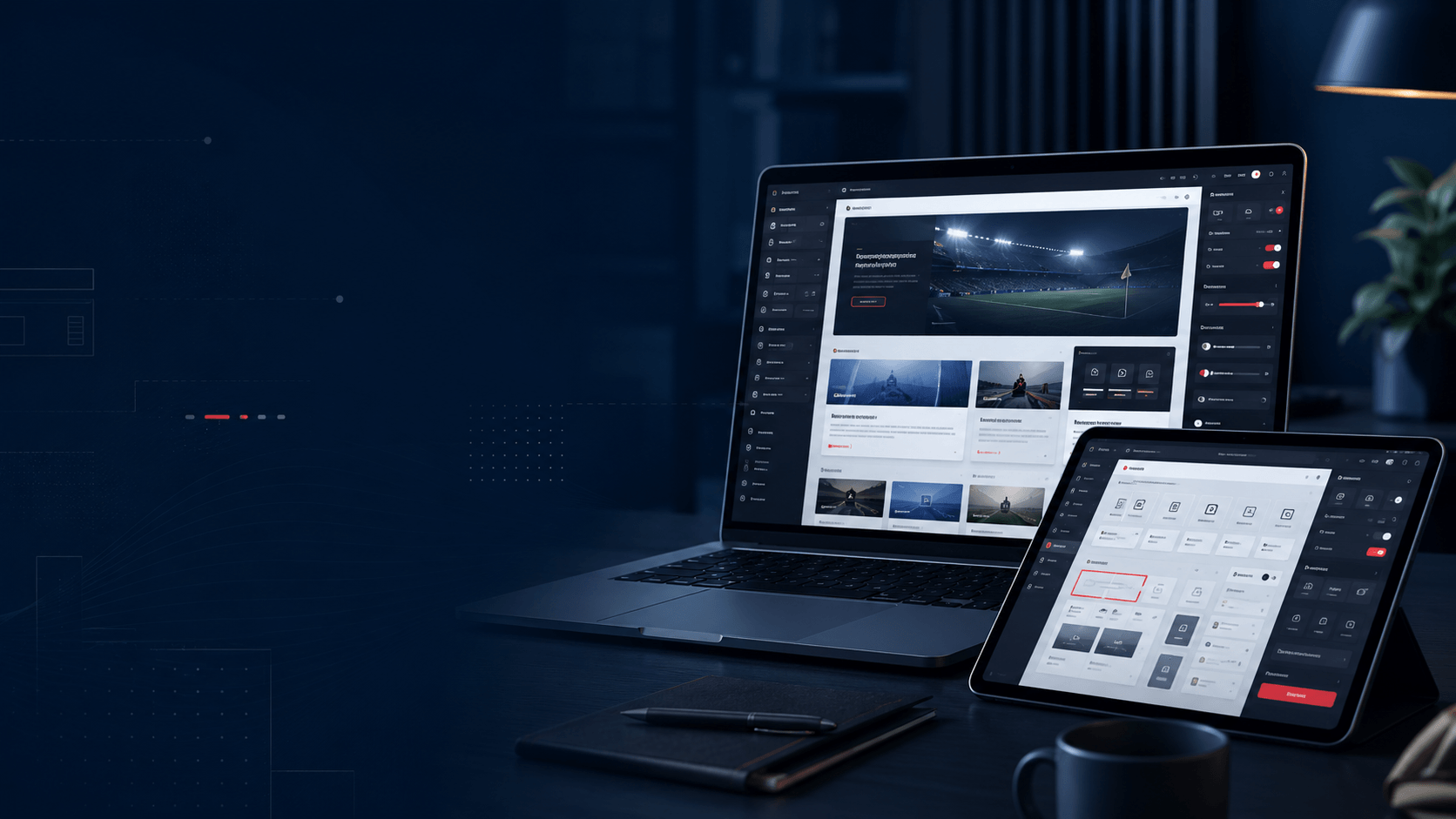 Responsive Website-Ansichten mit Theme-Funktionen und Modulen für Vereine und Verbände