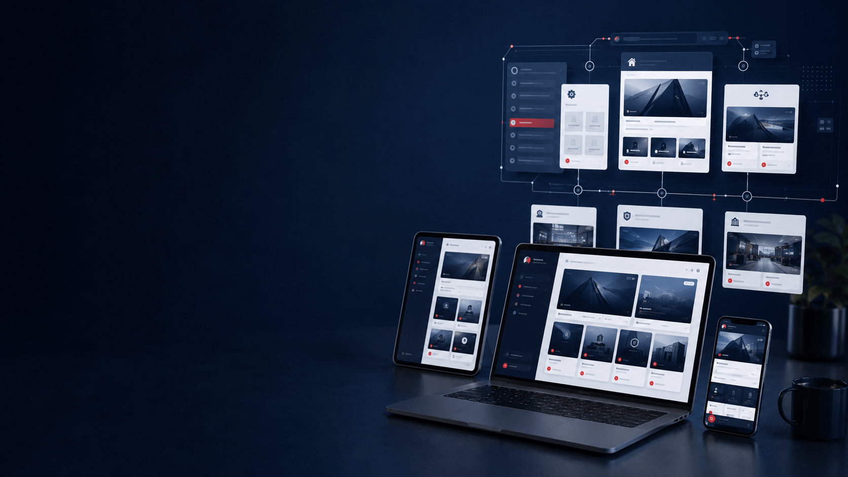 Responsive WordPress Theme Struktur mit Startseite Modulen und Kontakt für Vereine und Verbände